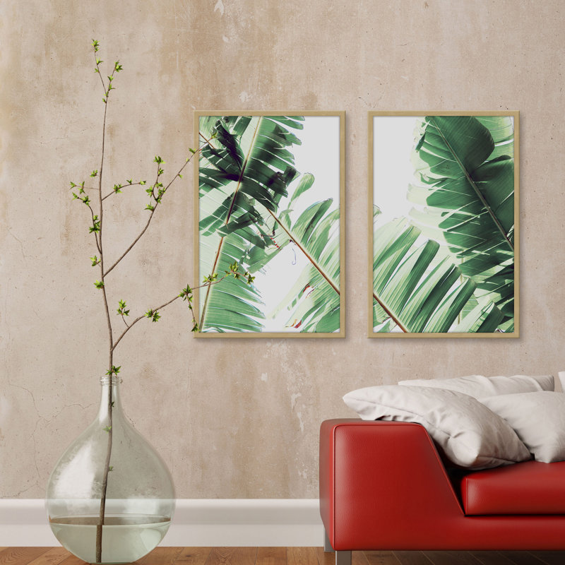 « laguna vista diptych »-impression de cadre photo sur papier, H 24 po x l 16 po x L 1,5 po, Cadre blanc avec blanc mat