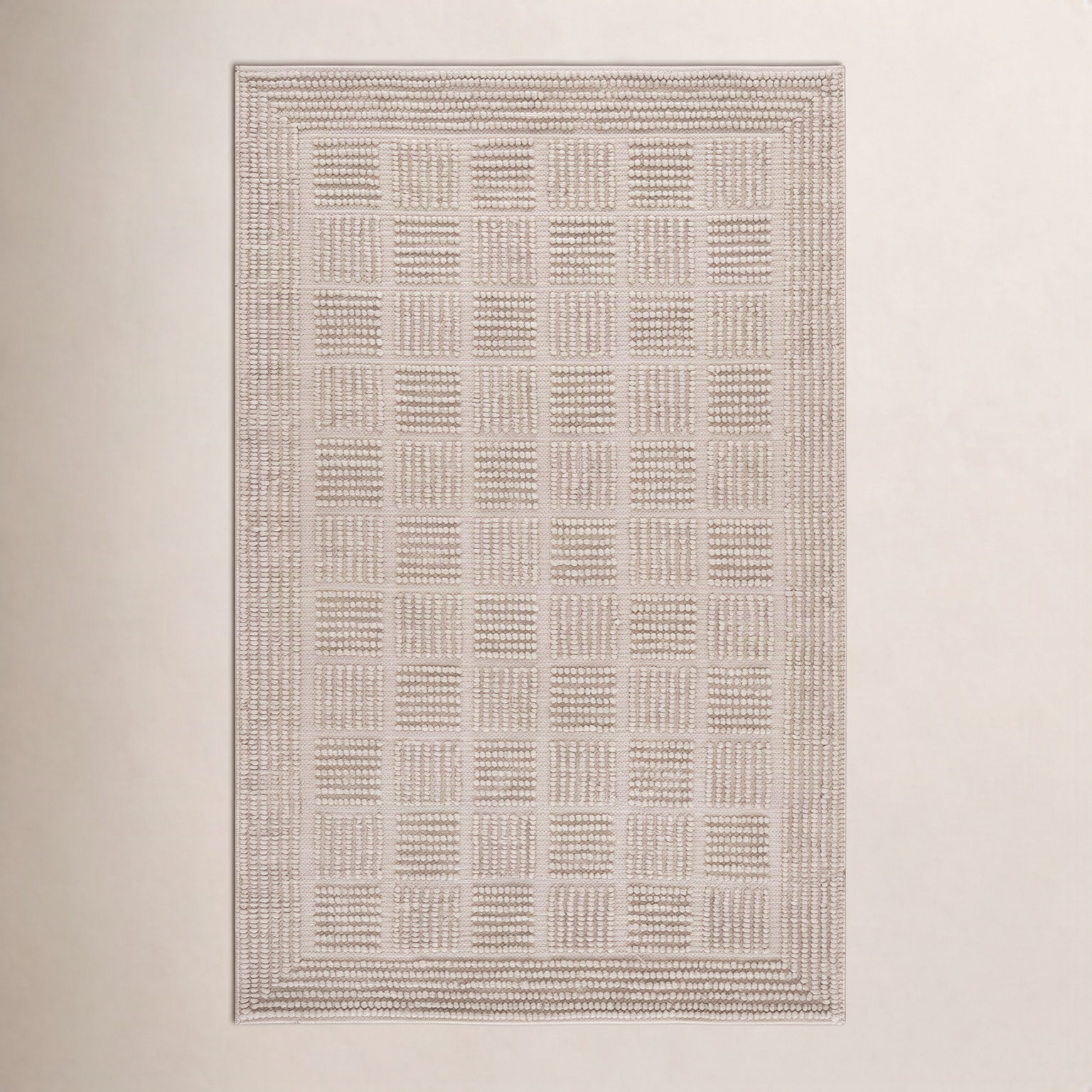 Hand-Woven Wool Rug, Rectangle 8' x 10'