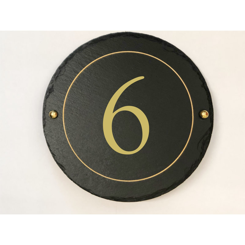 Easingwold 24cm H Stone House Number, 6