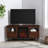 Modern Angled-Side Fireplace Corner TV Stand