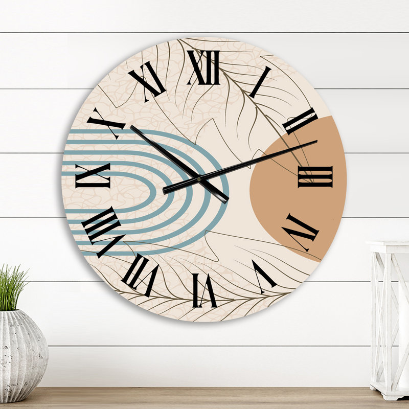 Horloge murale organique Mid Century, Petit