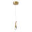 Larne 1 - Light Crystal LED Pendant with Crystal Accents