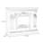 Brown Solid Wood Electric Fireplace