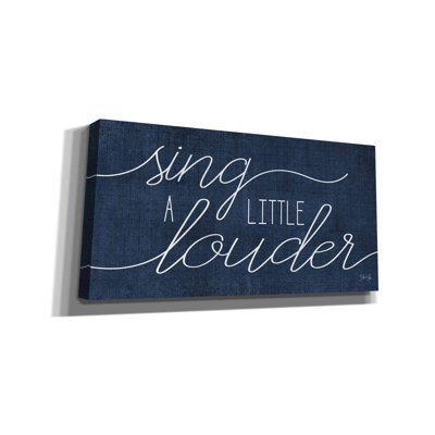 «Sing a Little Louder» par Marla Rae, art mural sur toile