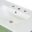 Base de meuble-lavabo simple 18 po fixée au mur seulement