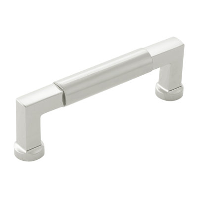 Poignée collection Parkview - Poignée d'armoire de 3 3/4 po nickel poli - Quincaillerie transitionnelle pour tiroirs et armoires