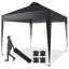 Auvent escamotable 10 x 10 pi avec protection UV, imperméable, installation rapide et sac de transport robuste-112709771