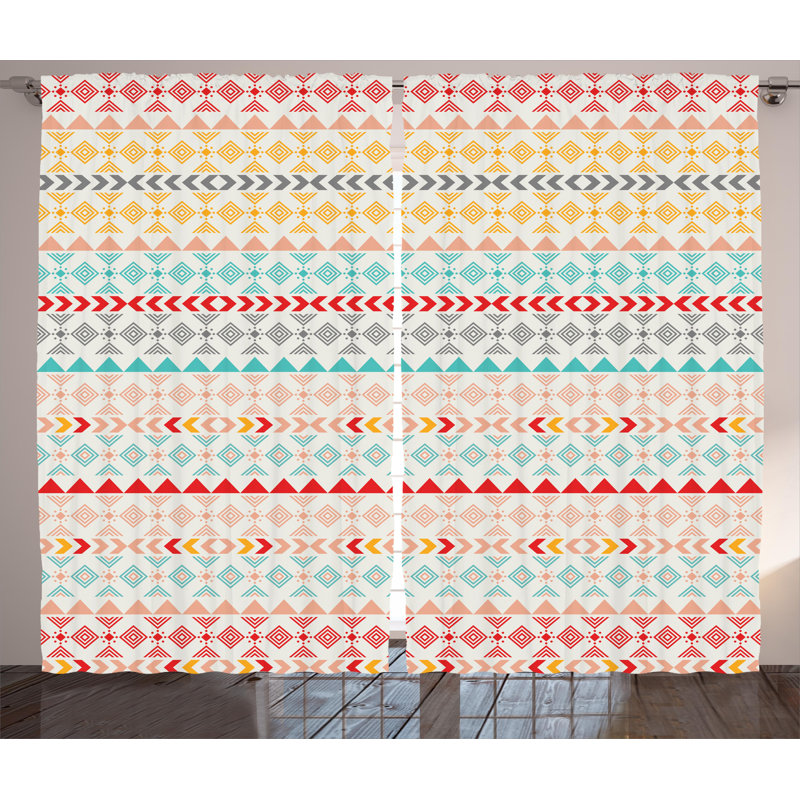 Volkan Semi Sheer Curtain Pair, 54" W x 90" L