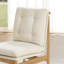 Chaise rembourrée en bois massif avec finition naturelle-596012557