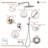 Calder Complete Shower System with Rough in-Valve-61901555