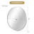 Large Round Silver Metal Framed Wall Mirror with Shatterproof Design for Modern Home Decor