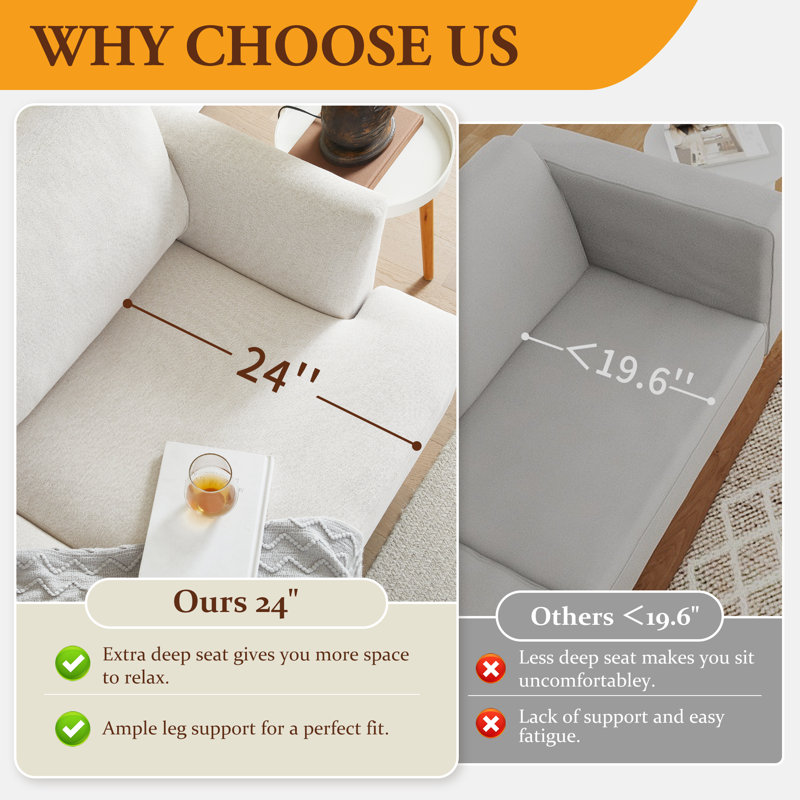 Causeuse Yanelys, Beige