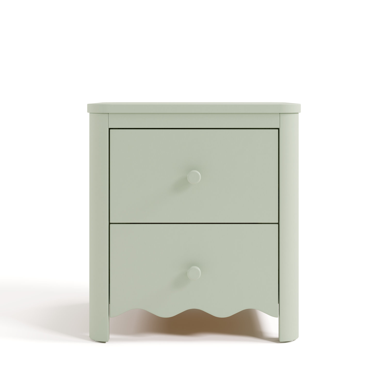 Casablanca 2 Drawer Nightstand, Sage