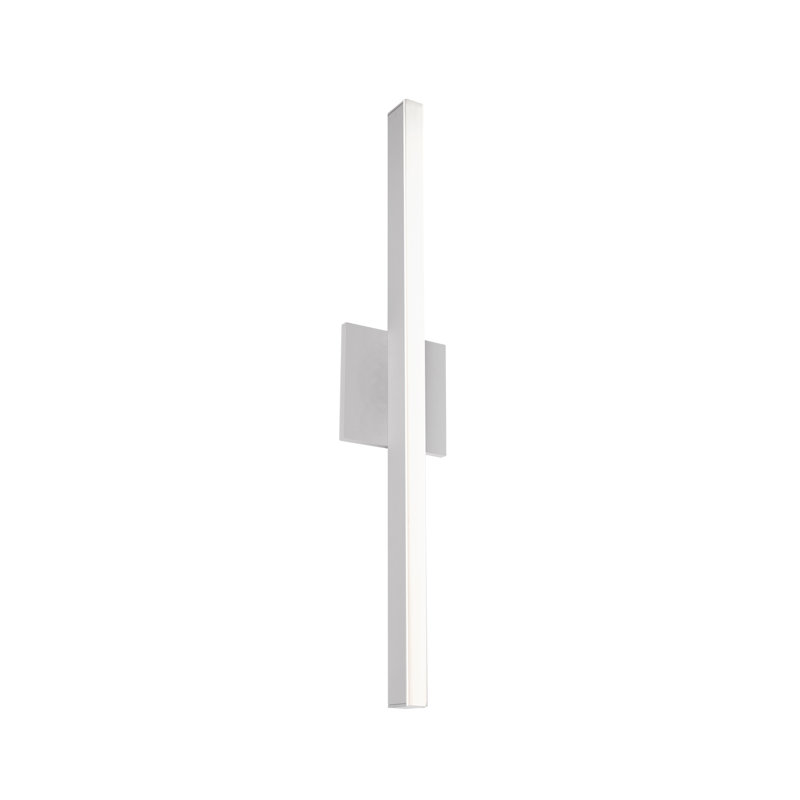 Luminaire mural à intensité variable 1 lumière Vega, Nickel brossé, H 22,875 po x l 4,75 po x P 1,75 po