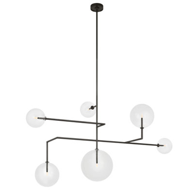 Linnea 6 - Light Metal LED Chandelier by AERIN