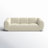  Emmet Cream Velvet Sofa-2055253349