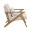 Chaise d'appoint moderne rembourrée en velours côtelé et coussin en mousse-1878127151