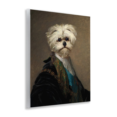 "Regal Bichon Frise", art mural sur bois par CAD Designs