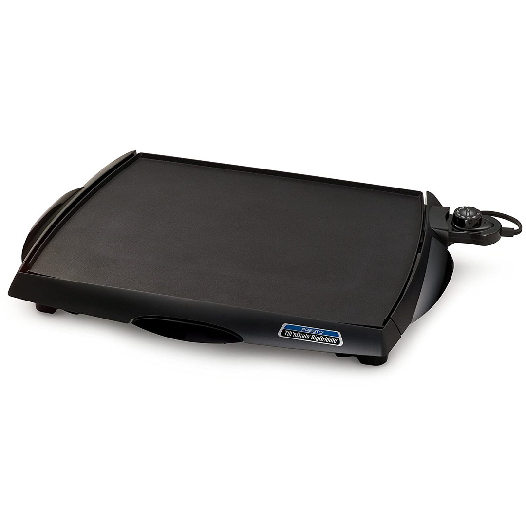 Presto Tilt'nDrain BigGriddle Cool Touch Electric Griddle - 07046 Presto