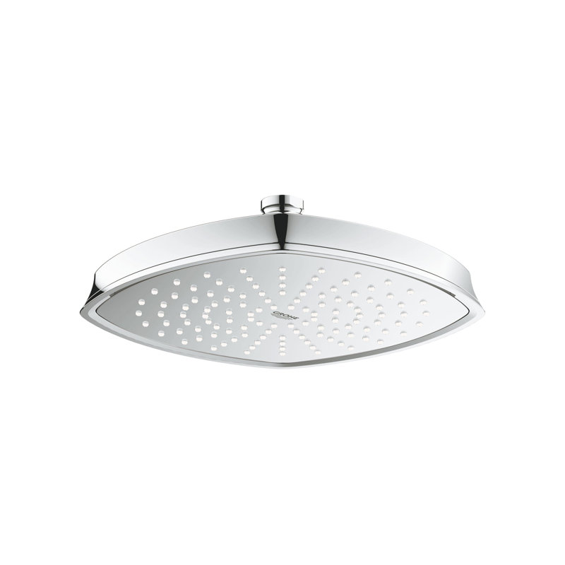 Pomme de douche à pluie Grandera avec buses Speed Clean, Nickel brossé Infinity