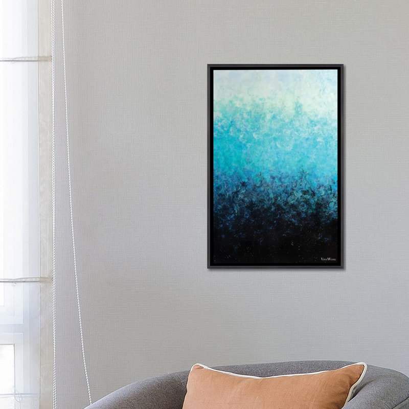 «Siren Song» par Vinn Wong - impression d'art graphique, Aucun mat, H 26 po x l 18 po x 1,5 po, Toile avec cadre noir patiné