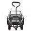 (Chariot de chariot à roues solide noir)-118414643