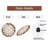 Ornate Clock Face with Rose Details Art - 12'' Modern Glass Wall Clock
