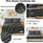 7-Piece Comforter Set, Microfiber, All Season Bed in a Bag – Dark Grey, Queen-88294585-88294590