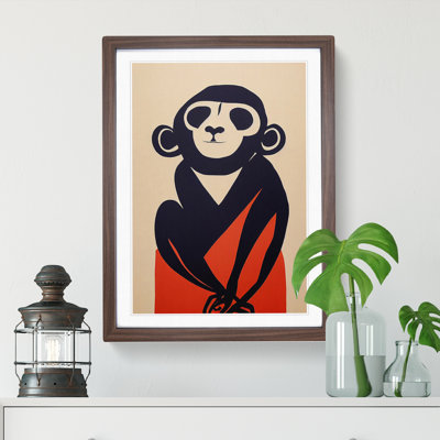 Monkey In Abstract No.4 - Single Picture Frame Print