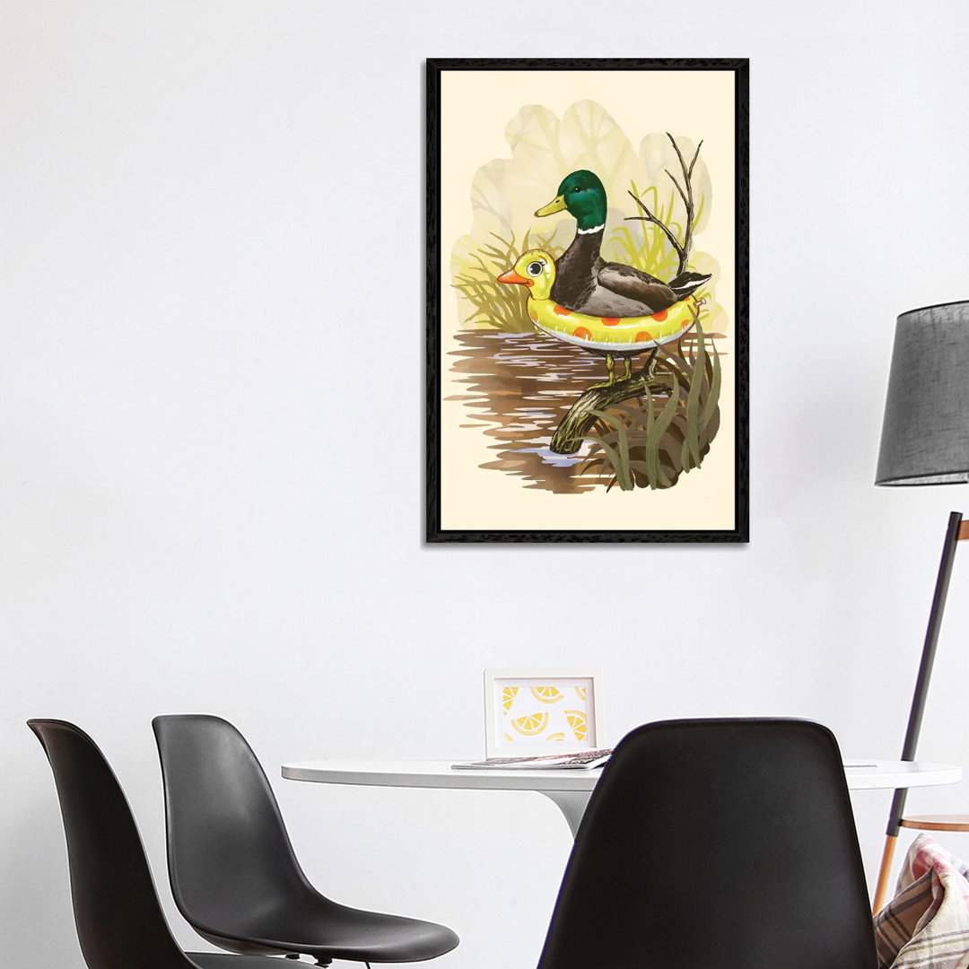 Duck In Training von Steven Rhodes - Galerie-verpackte Leinwand Giclée