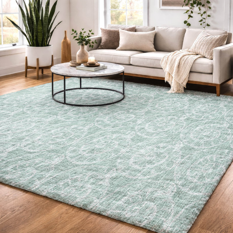 Tapis haut de gamme de qualité supérieure ADS190 Nautilus, Vert, 8 pi x 10 pi