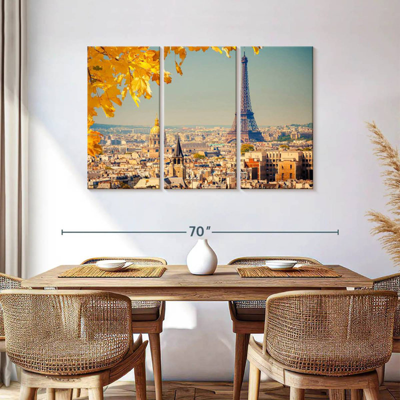 Sebbie Autumn Eiffel Tower Skyline, 36" H x 57" W