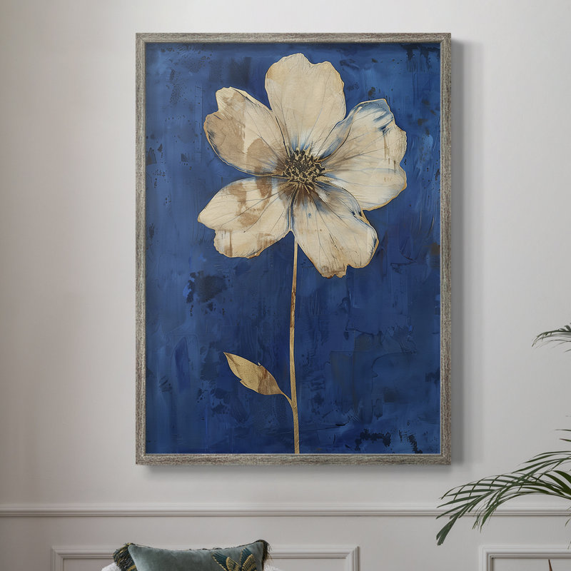 Impression encadrée FLORAL Series L XXVII - bois massif, H 11 po x l 9 po