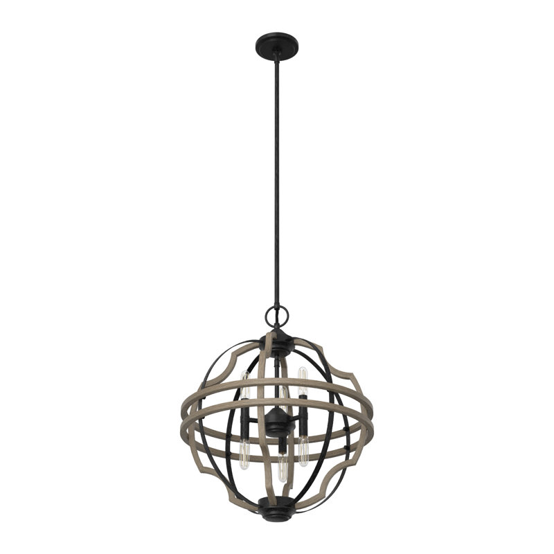 Stone Creek 6 - Light 19 inch Globe Pendant