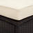 Ensemble de canapé modulaire d'extérieur demi-lune Topmax - 5 pièces, ensemble de canapé en rotin toutes saisons avec table en verre, beige