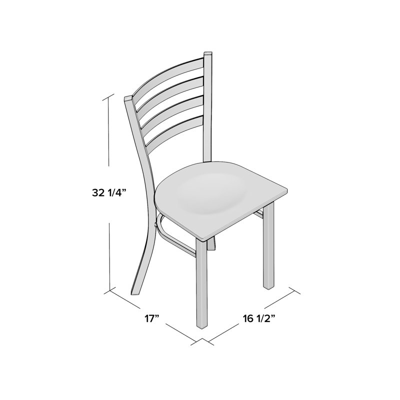 Chaise de salle à manger Loughran, Acajou