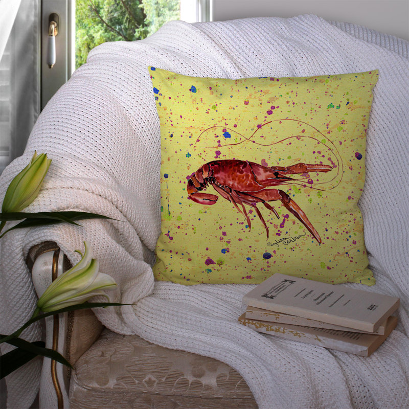 Coussin décoratif intérieur/extérieur crawfish