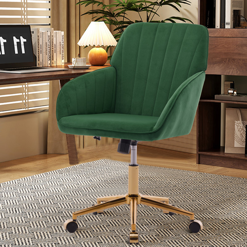 Fauteuil ajustable pour la chambre à coucher - Velours, siège ergonomique prolongé, Vert