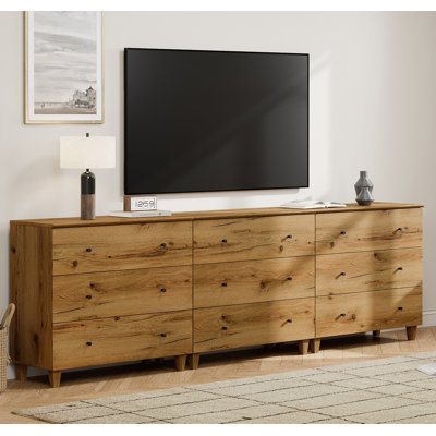 3-In-1 TV Stand With 9 Drawers For 100+ Inches Tvs by Corrigan Studio