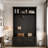 Versatile 4-in-1 Hall Tree With 6 Golden Hooks, Bench, Coat Rack And 2 Drawers-2048375305