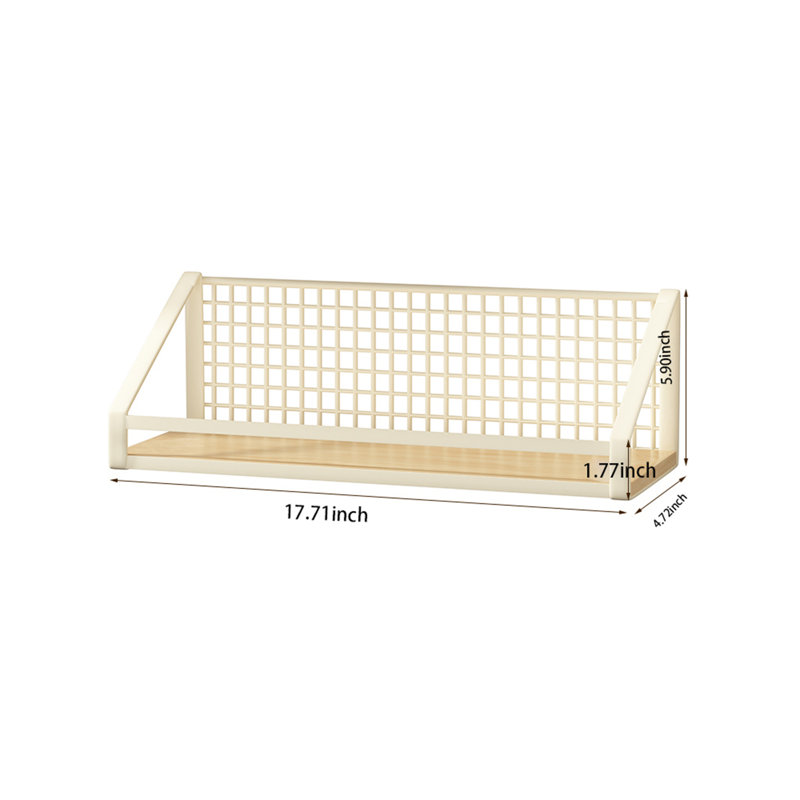 Lamyrah Metal Floating Shelf, 5.9" H x 17.71" W x 4.72" D