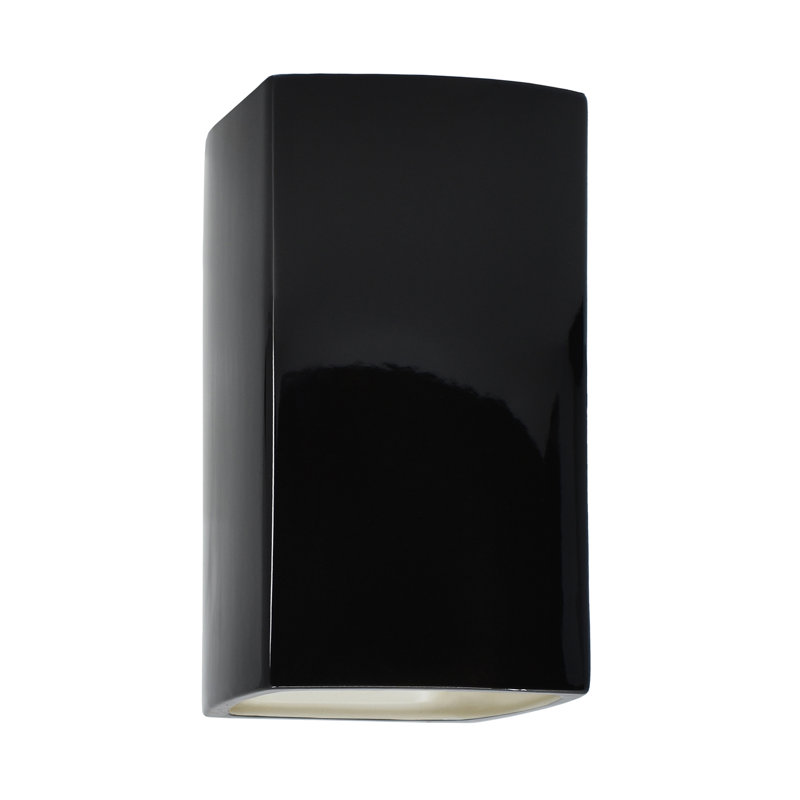 Plafonnier encastré 1 lumière Disla, Noir brillant / blanc mat