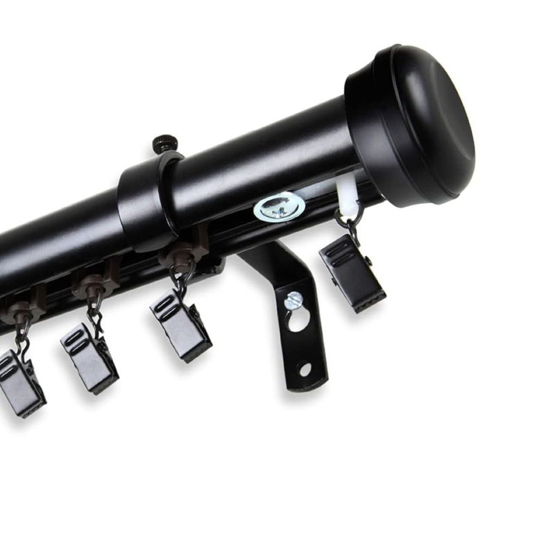  Barre transversale sans fil 1 po Edda, 86" - 120", Chrome chrome