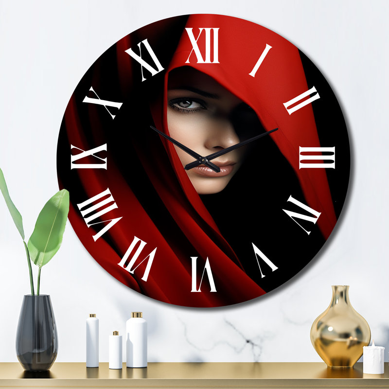 Kalieah - Fashion Woman Wall Clock, Large