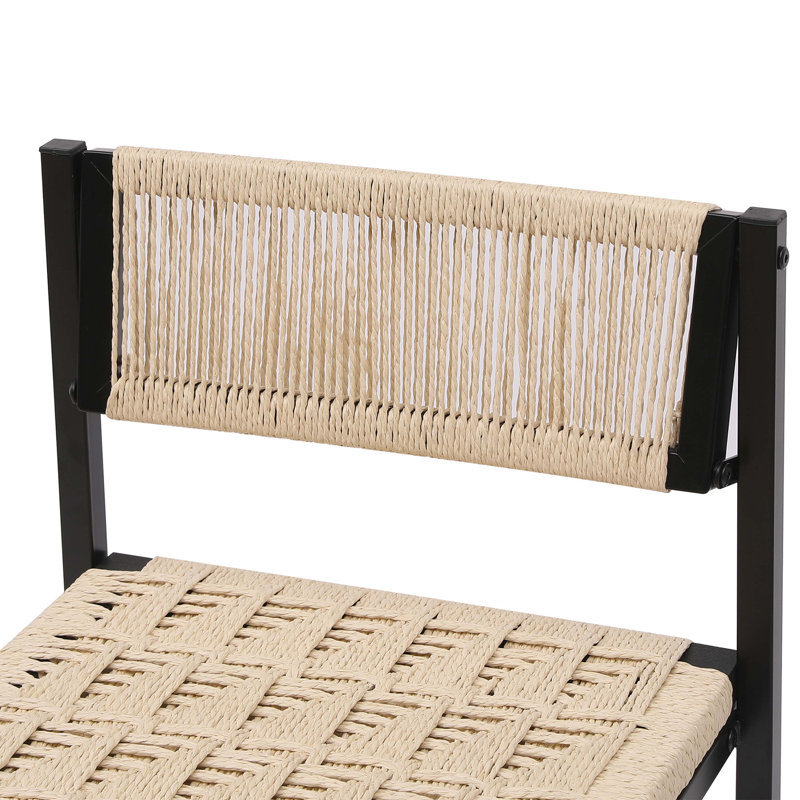 Ensemble de 2 tabourets de bar de cuisine avec repose-pieds et tabouret de bar à hauteur de comptoir (style B)