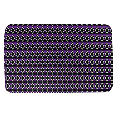 Tapis pour salle de bain à carreaux géométriques Mcguigan