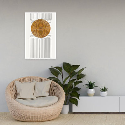 Art contemporain contemporain, paysage minimaliste abstrait
