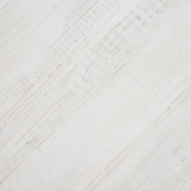Off-White Round Pine Wood End Table