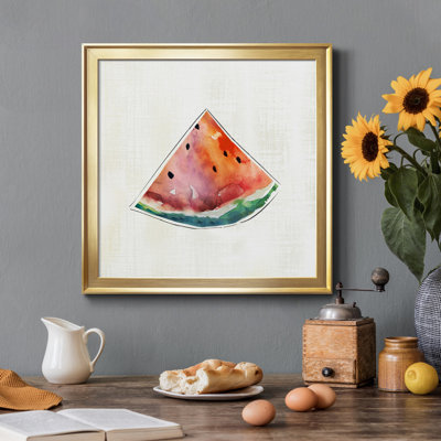 «Happy Melon», reproduction d'art sur toile encadrée