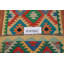 Tapis de couloir oriental géométrique en laine Kilim 3 x 13